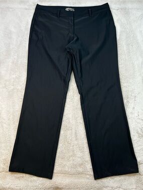 Nike Golf Pants DRI FIT Black Womens Size 16 Lightweight Breathable Stretch